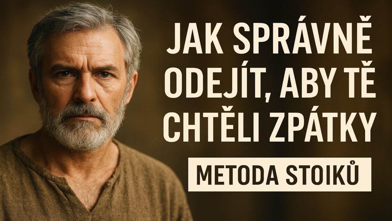 Jak spr&aacute;vně odej&iacute;t, aby tě chtěli zp&aacute;tky. Metoda stoiků.