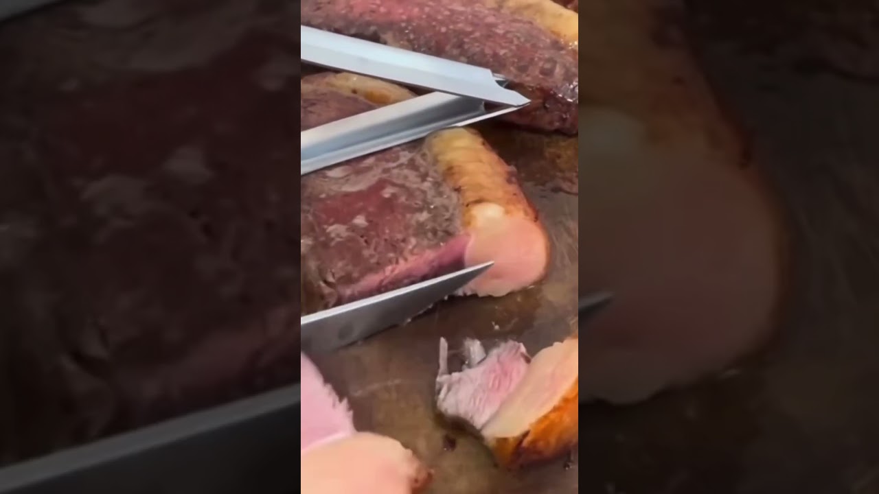 😋 SLICING FATTIE ANGUS STEAK #shorts #steak