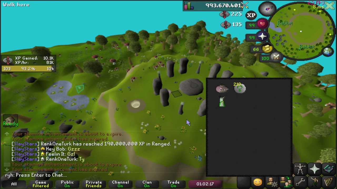 nature runecrafting (80-85k xp/hr - 2.7m~ gp/hr)