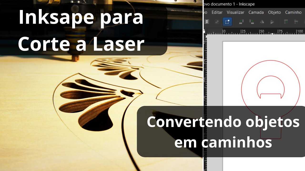 O TRUQUE do Inkscape para um Corte a Laser SEM FALHAS (Dividindo Caminhos)