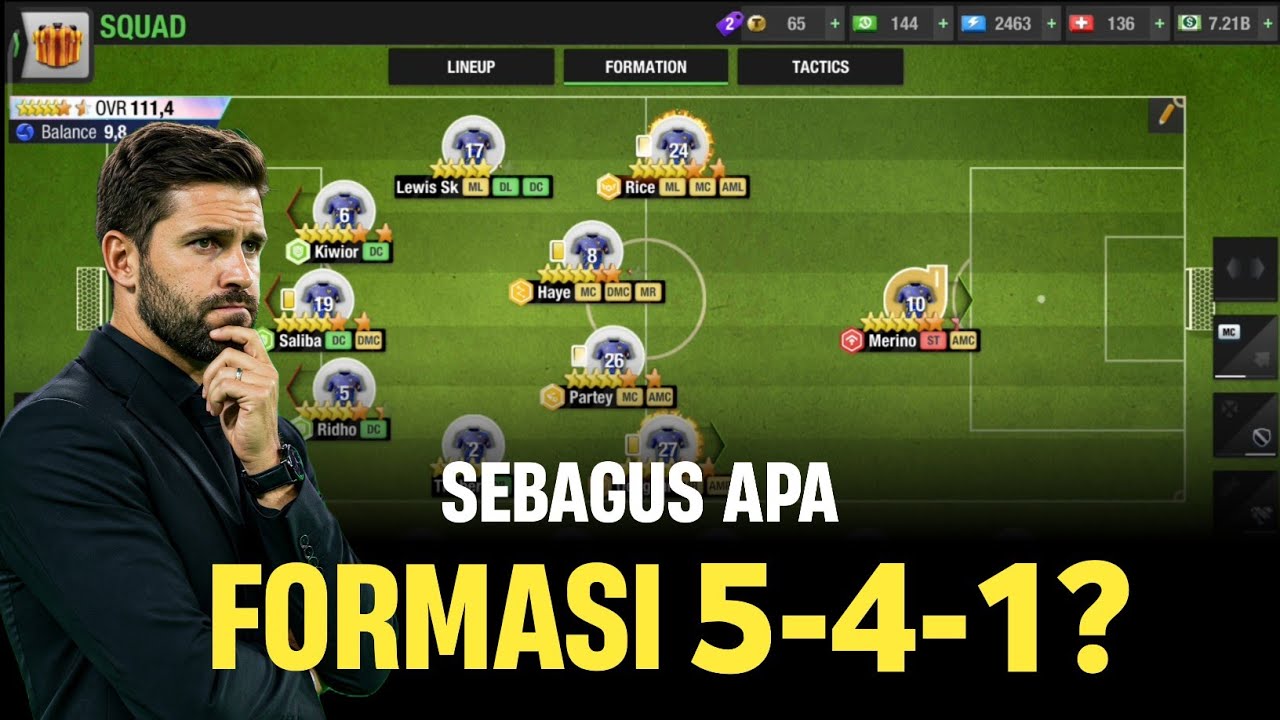 Sebagus Apa Formasi 5-4-1 ⁉️ Top Eleven