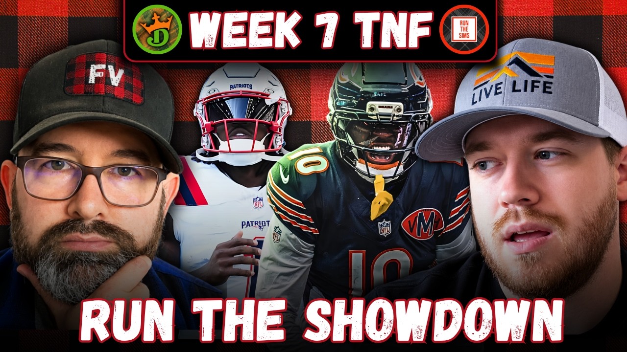 NFL DFS DraftKings Showdown Picks Early Strategy Patriots-Bears Thursday Night Football Lineups