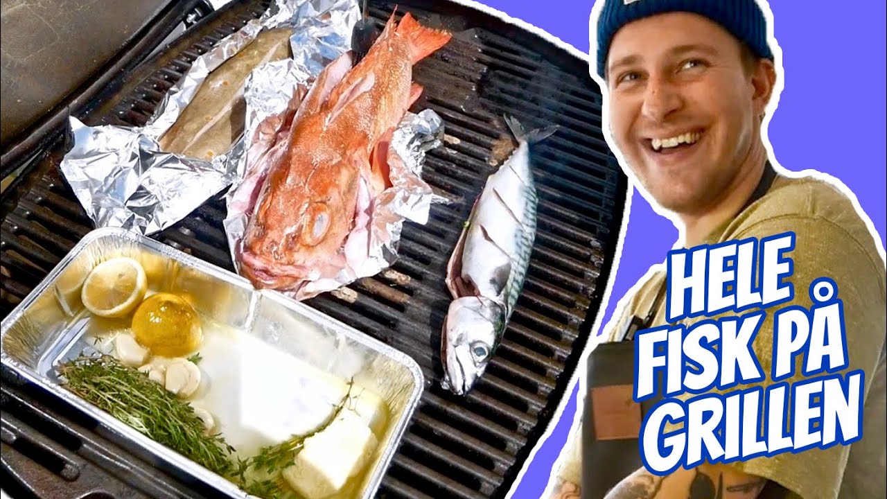 Hele fisk på grillen - fladfisk & rundfisk // Opskrifter | P. Clausens Fiskehandel