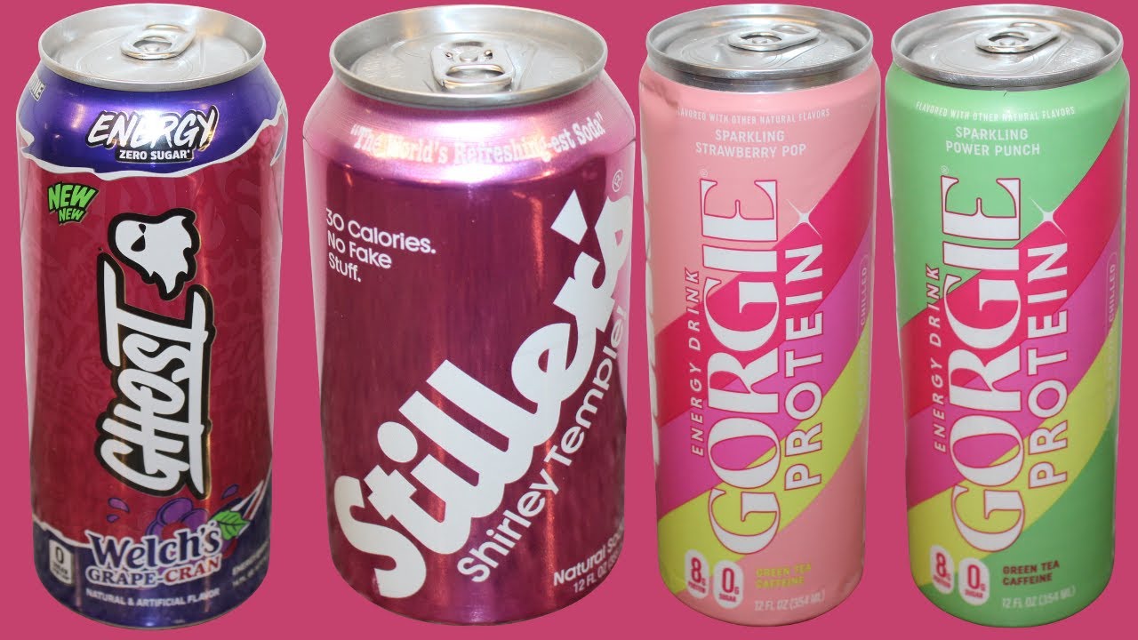 Ghost Welch’s Grape-Cran, Stiller’s Shirley Temple, Gorgie Protein: Strawberry Pop & Power Punch