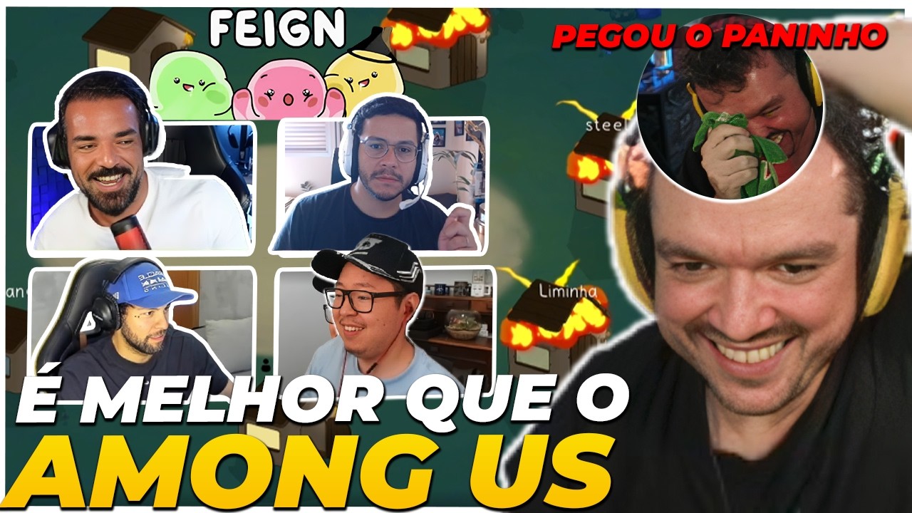 ESSE JOGO É MELHOR QUE O AMONG US? - GAULES JOGANDO FEING COM A TRIBO