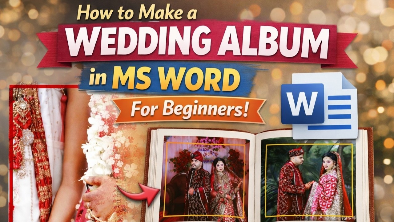How to Make a Wedding Album in MS Word ( For Beginner)