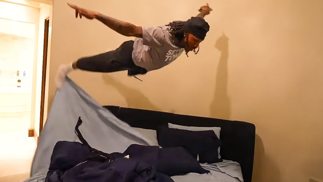 Duke Dennis Breaks Kai Cenat Bed At The AMP Summer House...