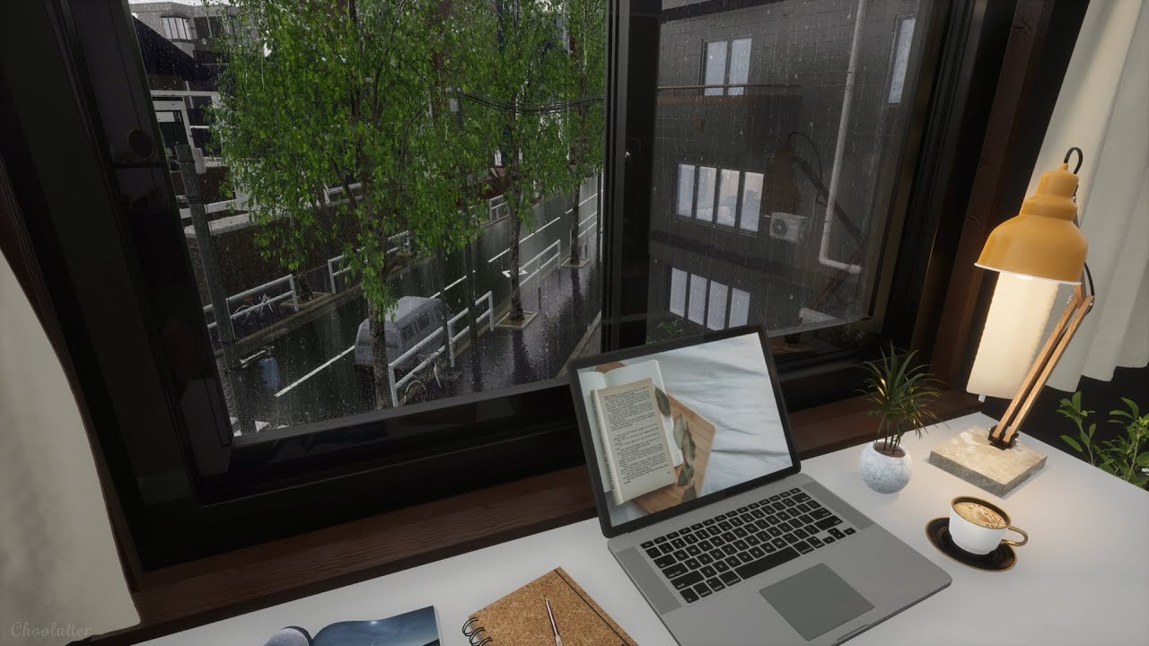 Calm Afternoon Ambience In The Rain | Rain Sounds, RainOnWindow Sounds