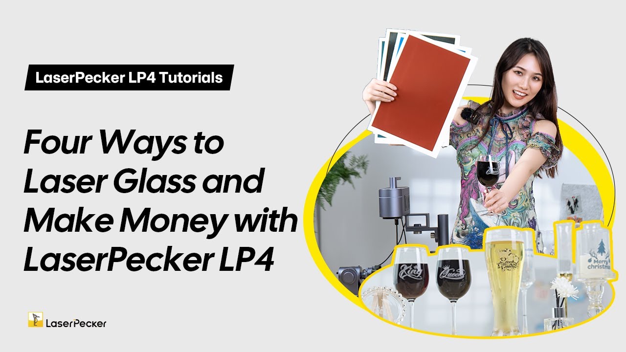 4 Easy Ways to Laser Engrave Glass & Make Money with LaserPecker LP4!