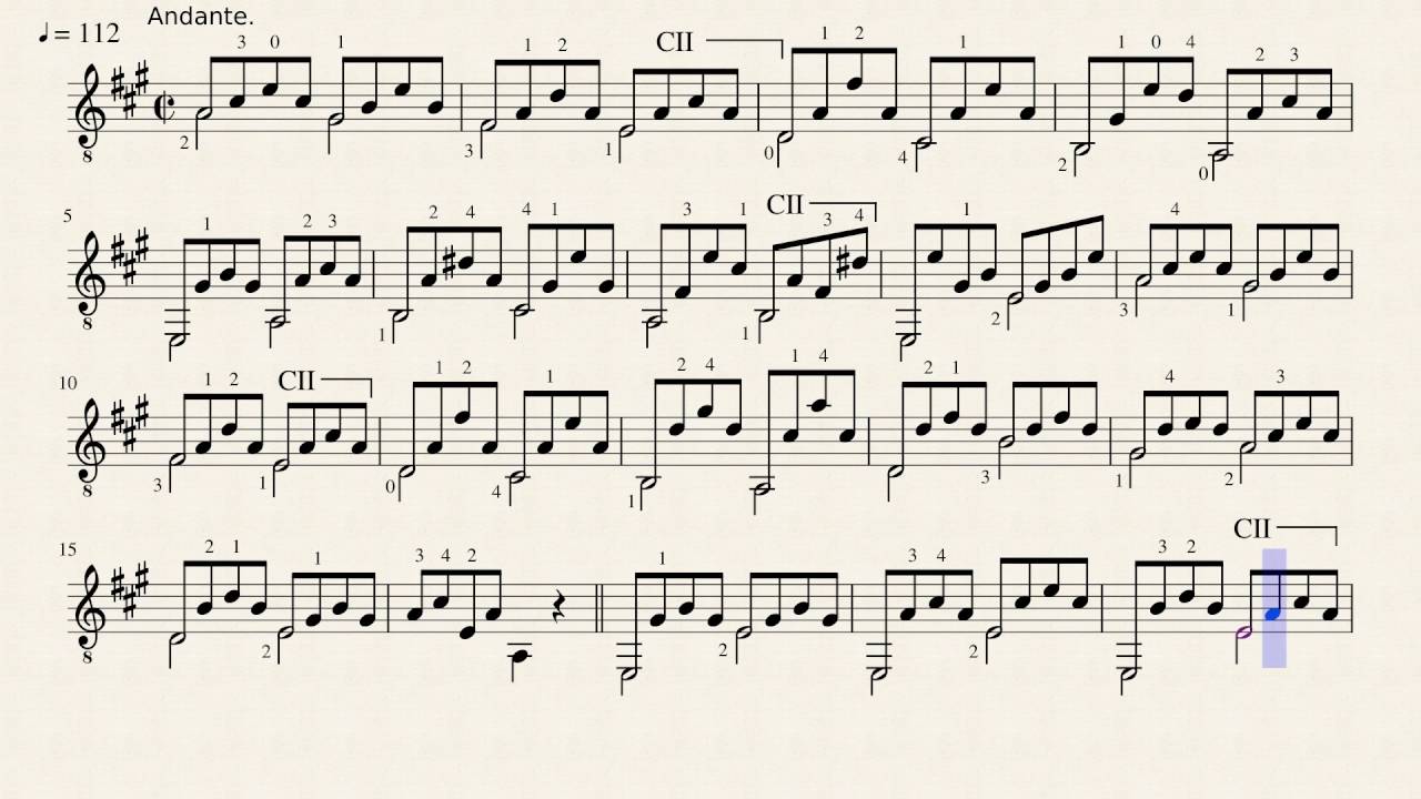 Etude n°9 op.35 - Fernando Sor (1778 - 1839)