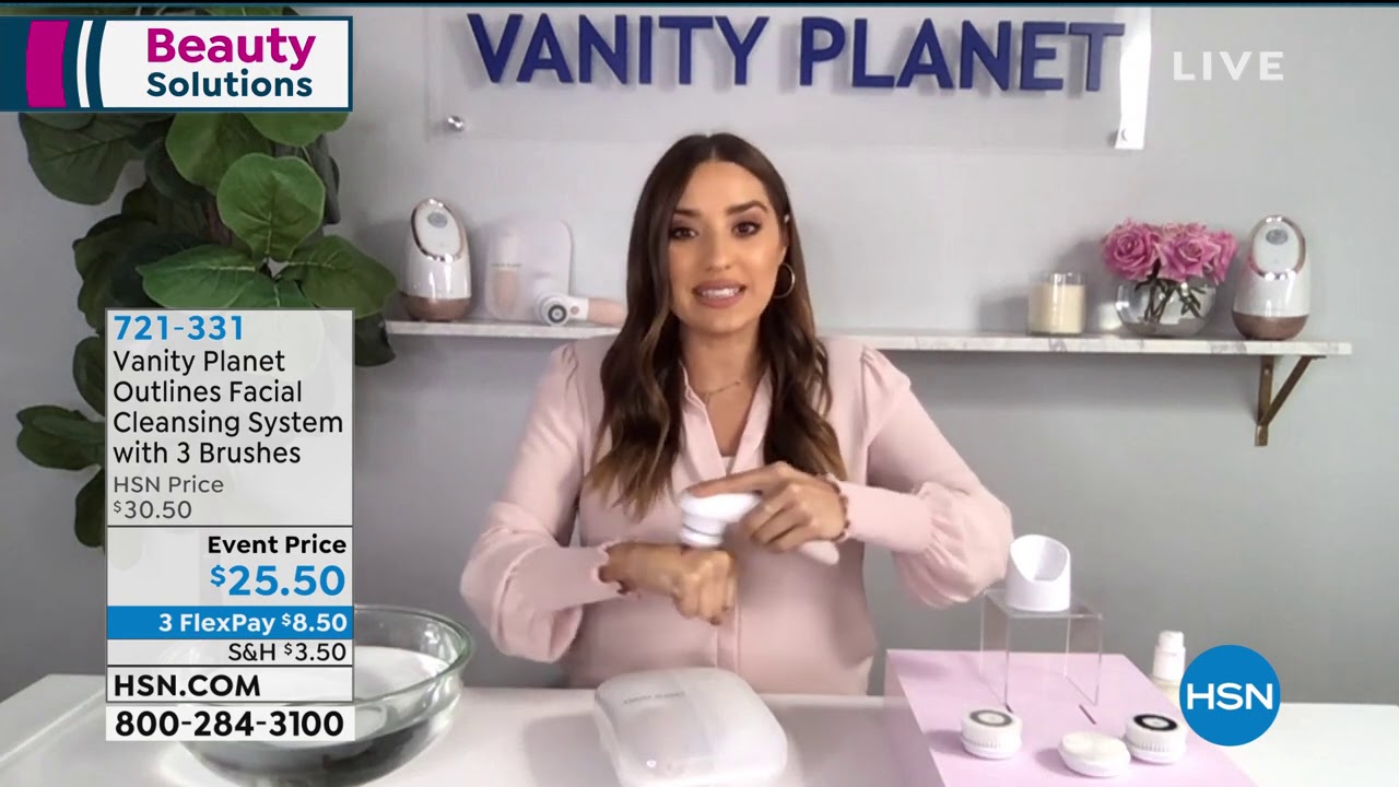 Vanity Planet Outlines Facial Cleansing System with 3 Br...