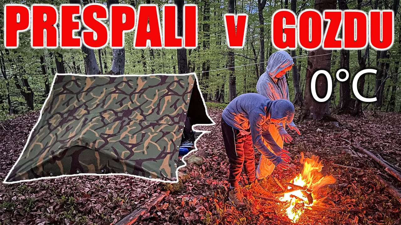PRESPALI V GOZDU pri 0°C!