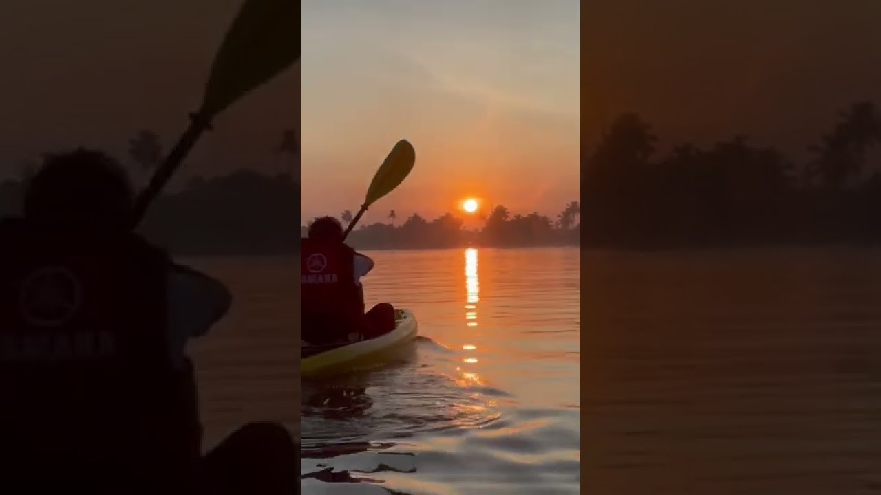 Floating through the soul of Aleppy #alappuzha #kayaking #paradiseview