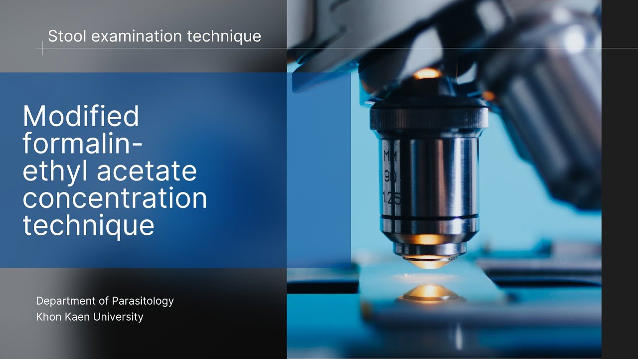 [Eng Version] Stool examination: Formalin Ethyl Acetate Concentration Technique | Parasitology, KKU