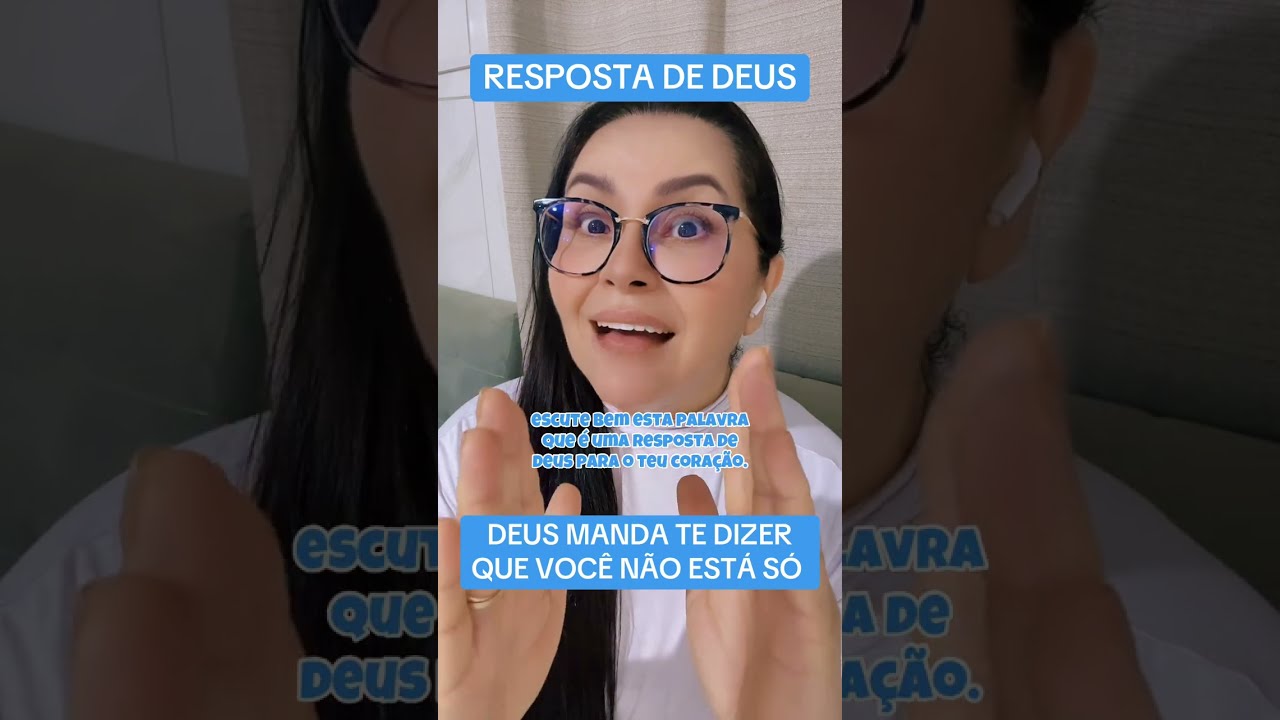 DEUS MANDA TE DIZER QUE VOCÊ NÃO ESTÁ SÓ 