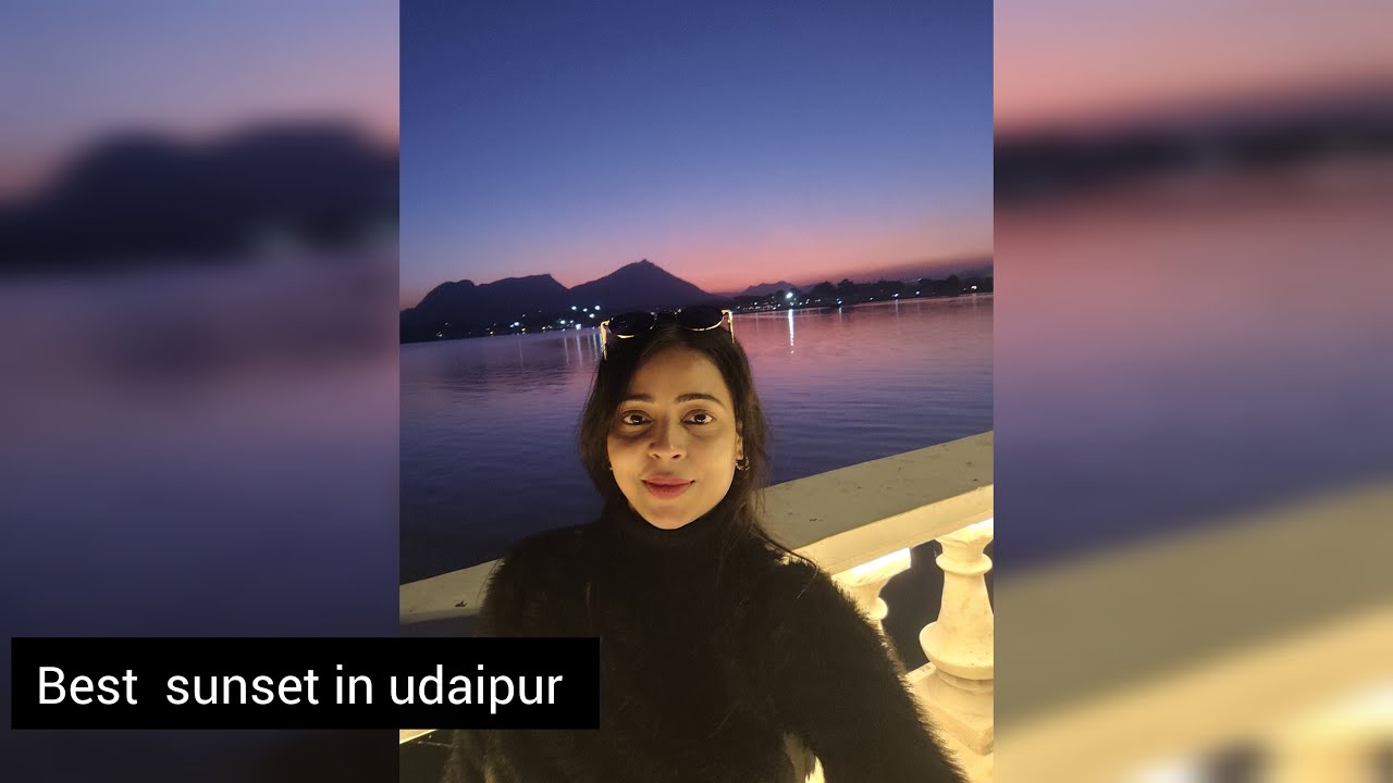 Best sunset point in Udaipur...#fatehsagar lake #travel #udaipur #rajasthan