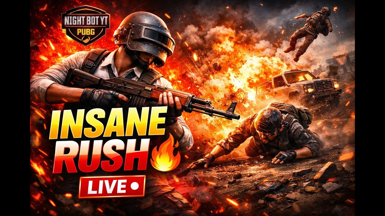 🔴INSANE RUSH LIVE 🔥 Destroying Squads One by One | PUBG Mobile #pubglive