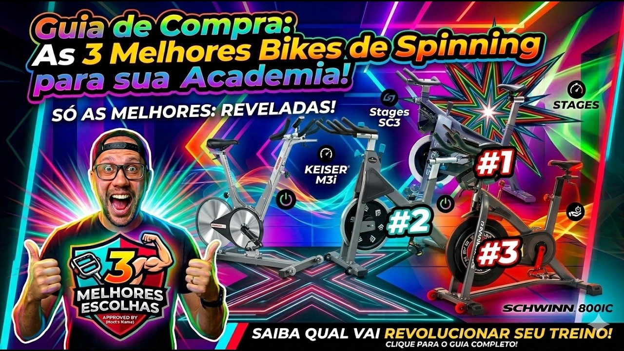Guia de Compra As 3 Melhores Bikes de Spinning para sua Academia!