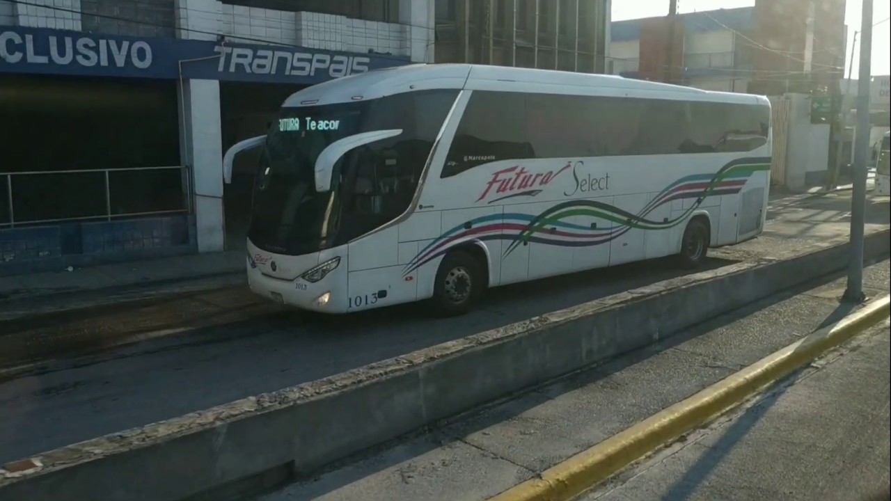 Llegando a la central de autobuses de Monterrey