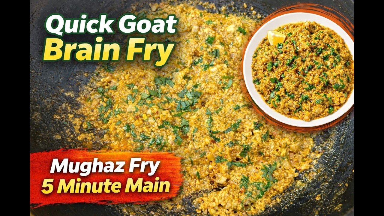 5 Minute Maghaz Fry vs Street Food Style Brain Fry