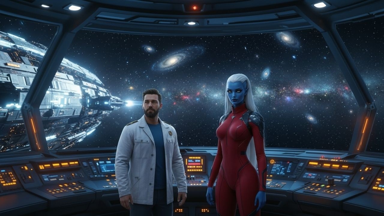 After I Repaired Her Damaged Ship, the Alien Woman Quietly Said, “Come, Human…”