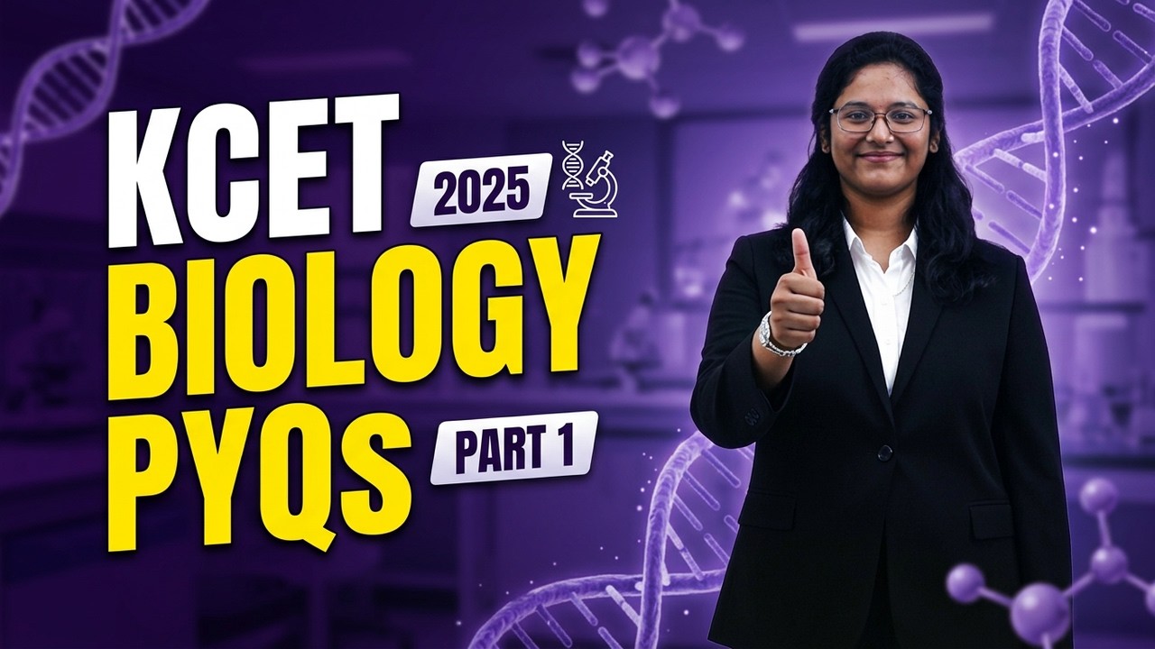 KCET Biology 2025 Previous Year Question Paper Discussion | Part -1