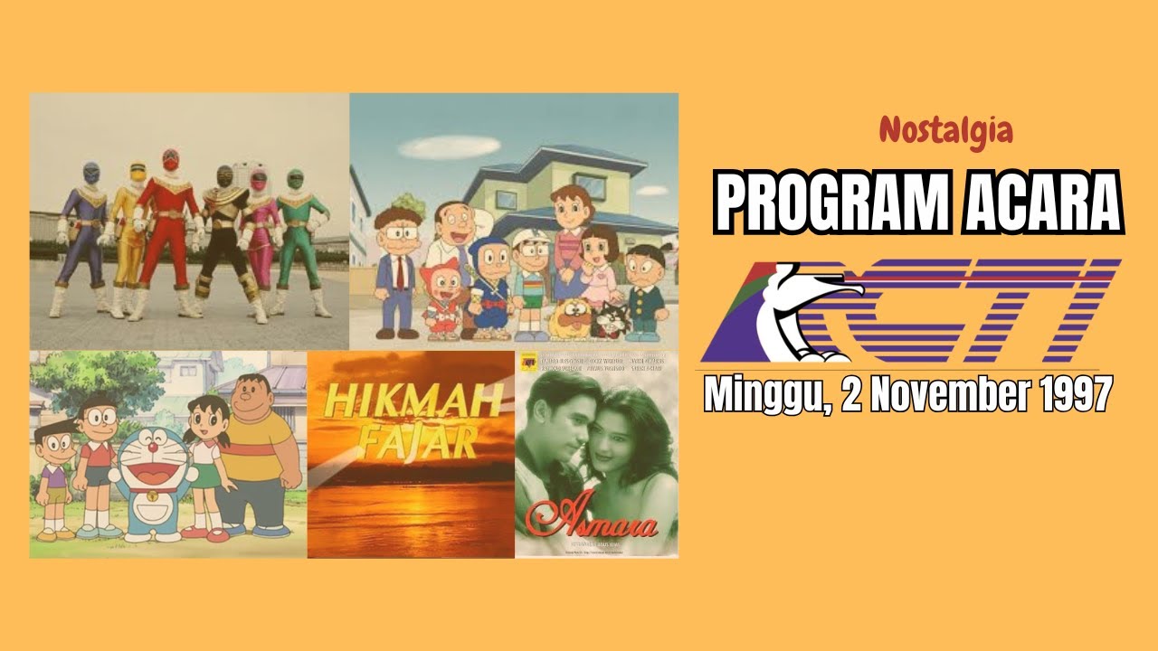 Jadwal Acara RCTI, Minggu, 2 November 1997