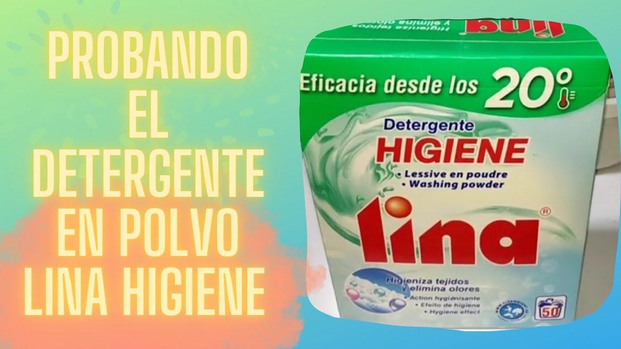 PROBANDO EL DETERGENTE EN POLVO LINA (HIGIENE) 🌟