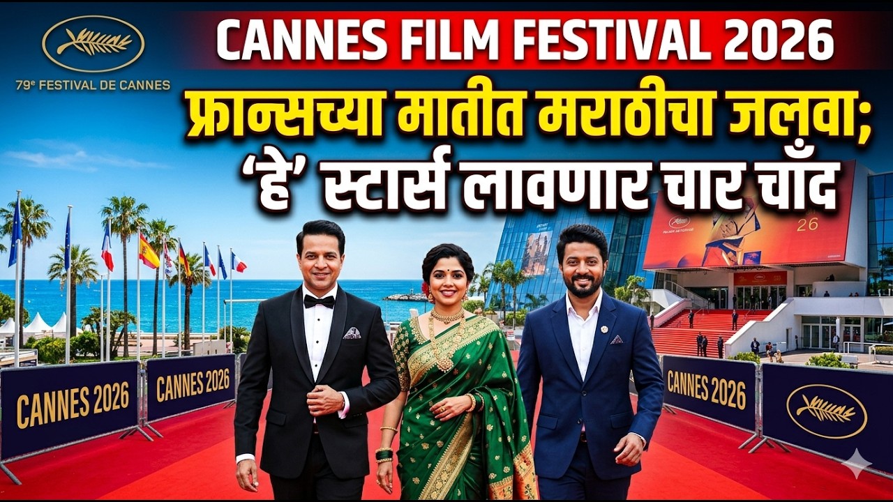 Cannes Film Festival 2026 : फ्रान्सच्या मातीत मराठीचा जलवा; &lsquo;हे&rsquo; स्टार्स लावणार चार चाँद