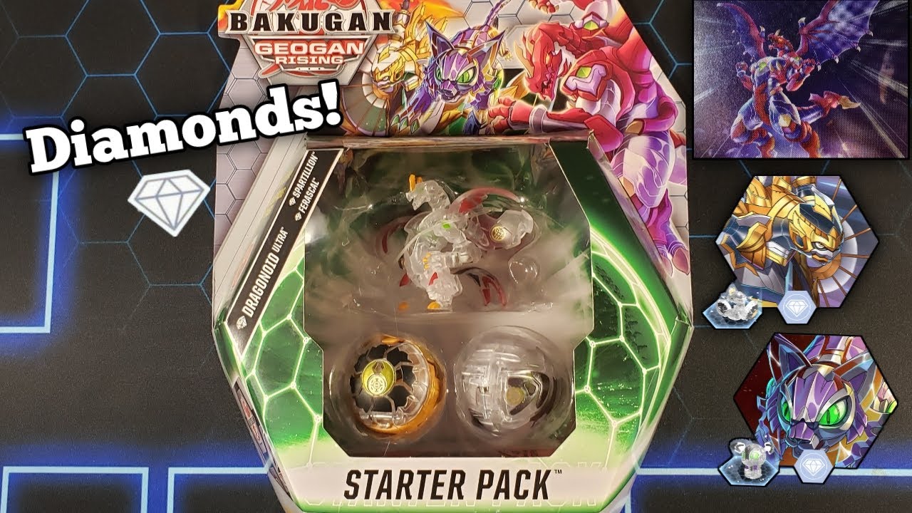 Bakugan Diamond Dragonoid Ultra Starter Pack Opening!! (Geogan Rising)
