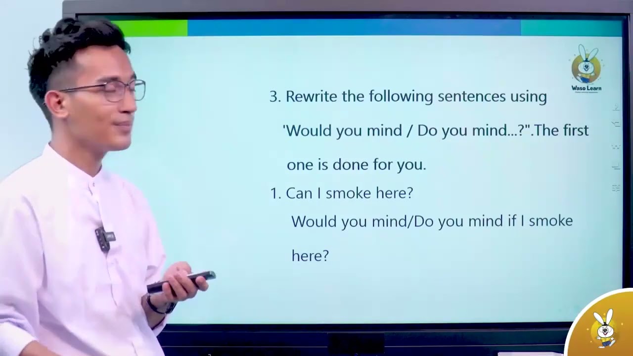 Grade 9 စနစ်သစ် Unit 1  lesson   3 be my guest