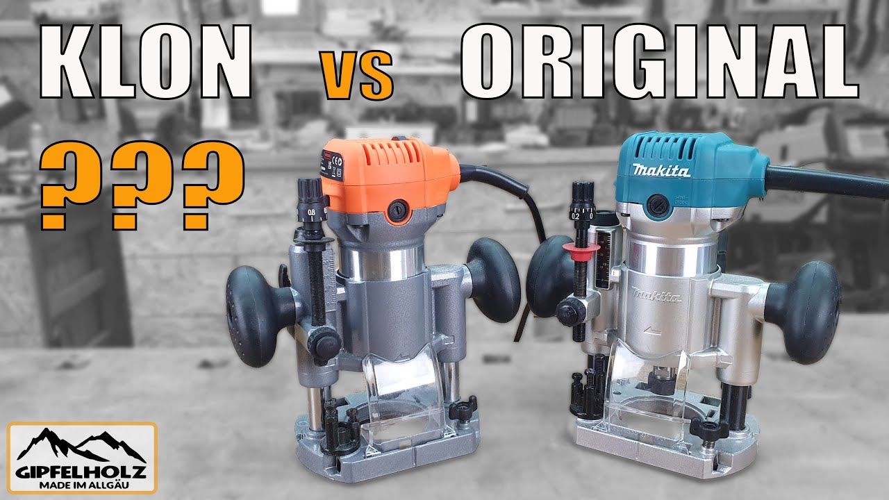 Klon oder Original? Oberfräse Makita RT0700CX2J VS. VonHaus - Katsu - Dewinner - Makita RT0702CX2J