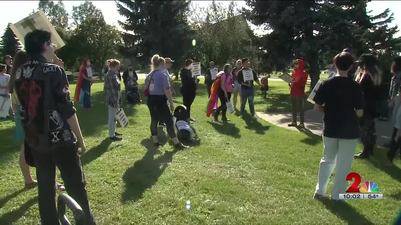 Protesters frustrated with Board of Education&rsquo;s vote to ban transgender athletes from girls&rsquo; sports