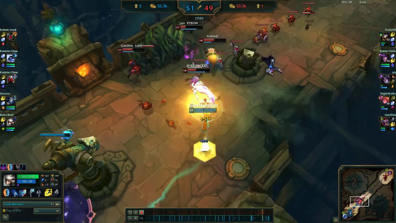 Funny Camille Bug/Interaction with the ARAM event items