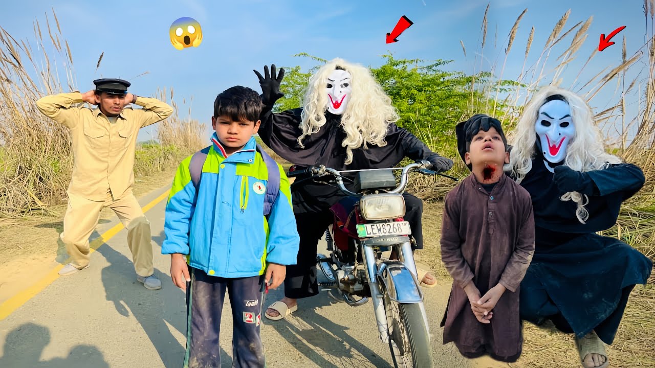 Ghost Face Vs school boy 💀||Horror //👻👻#viral #viralvideo #comedybhoot 