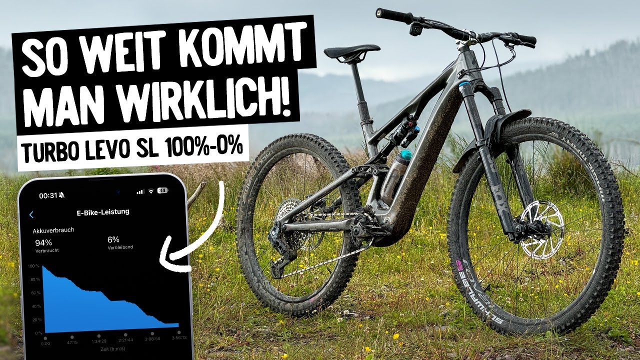 WIE LANGE HÄLT DER AKKU? 😲 Maximale Reichweite mit dem Specialized Turbo Levo SL