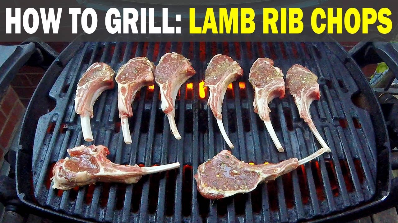 MEAT LOLLIPOPS! How To Grill LAMB RIB CHOPS on a Weber Q Grill