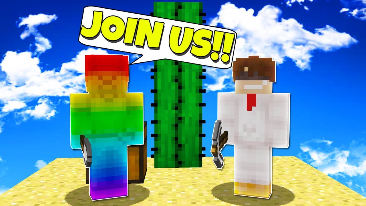 RAINBOW STEVE PLAYS SKYBLOCK!