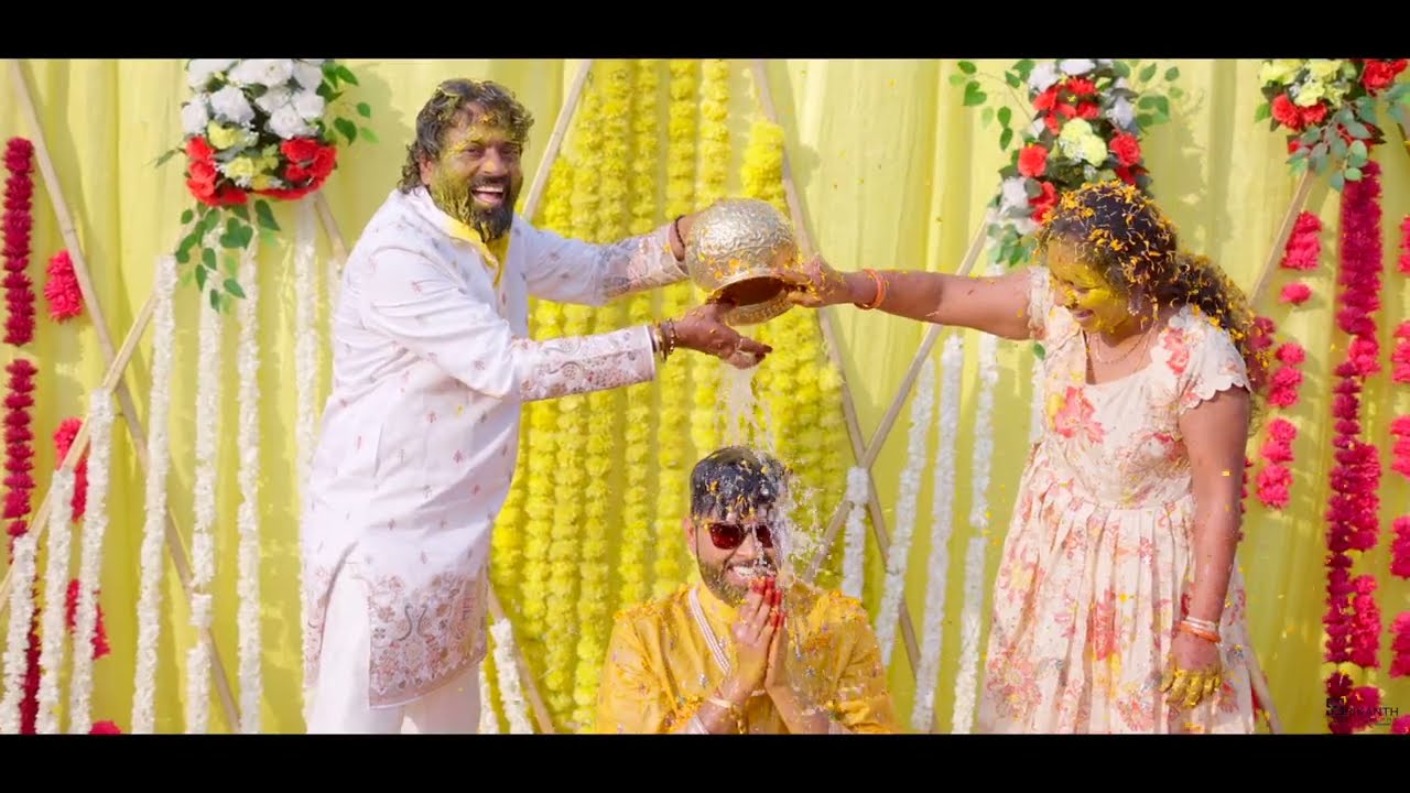 Vamshi and Uma Haldi • Lake View • Yellow Outfit • 21/11/25