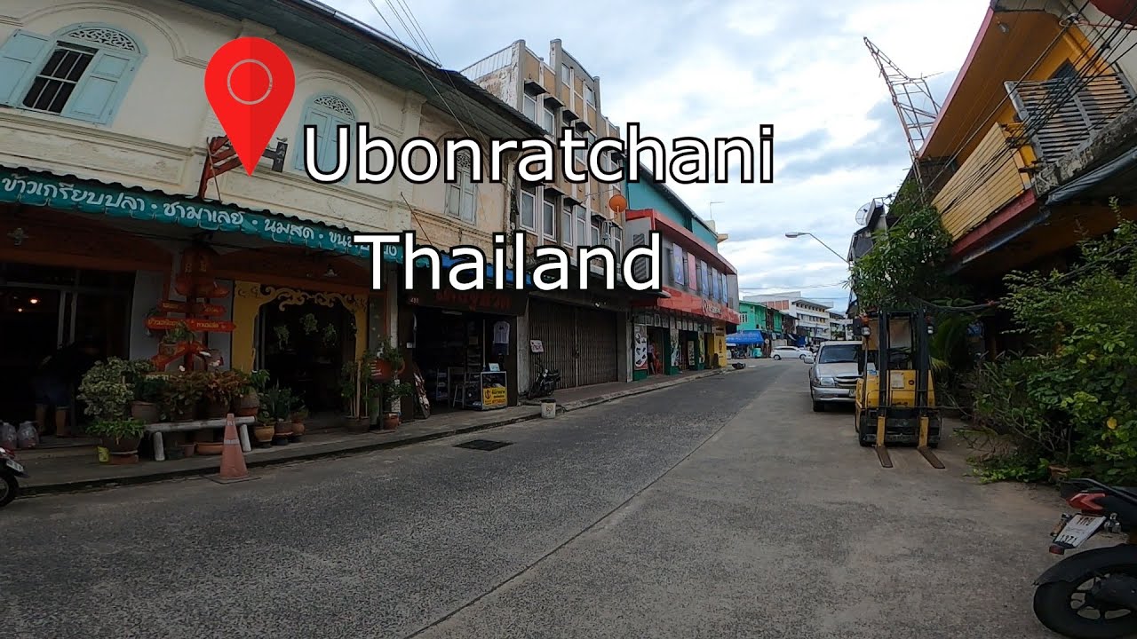 Walking Old town ubonratchathani  Thailand