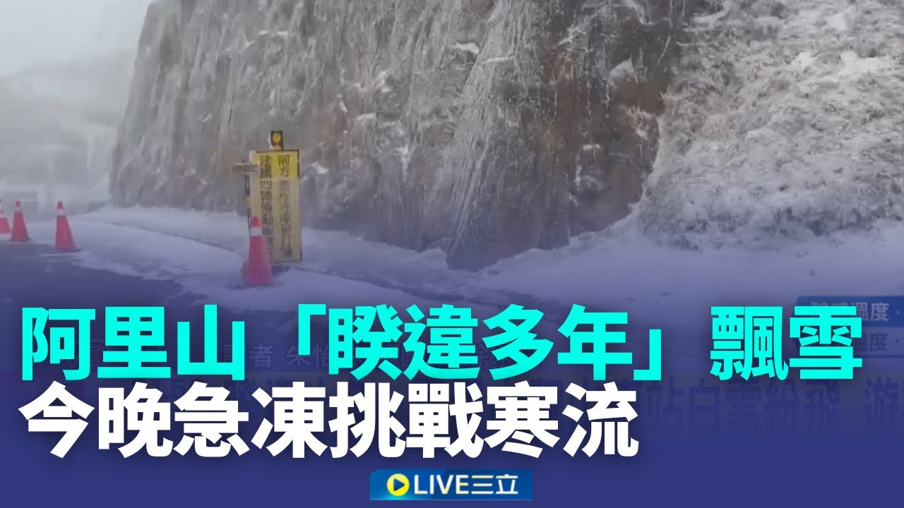 阿里山「睽違多年」飄雪20分鐘！冷氣團發威 玉山變銀白世界 合歡山武嶺冰霰超美! 台東向陽雪花覆蓋步道│新聞一把抓20260108│三立新聞台