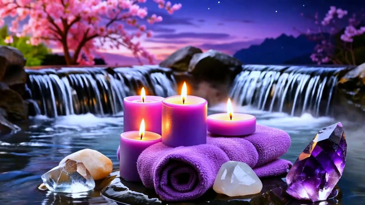 Bamboo Water Fountain + Deep Sleep Music 🌿 Insomnia Relief, Anxiety & Depression, Relaxing Music