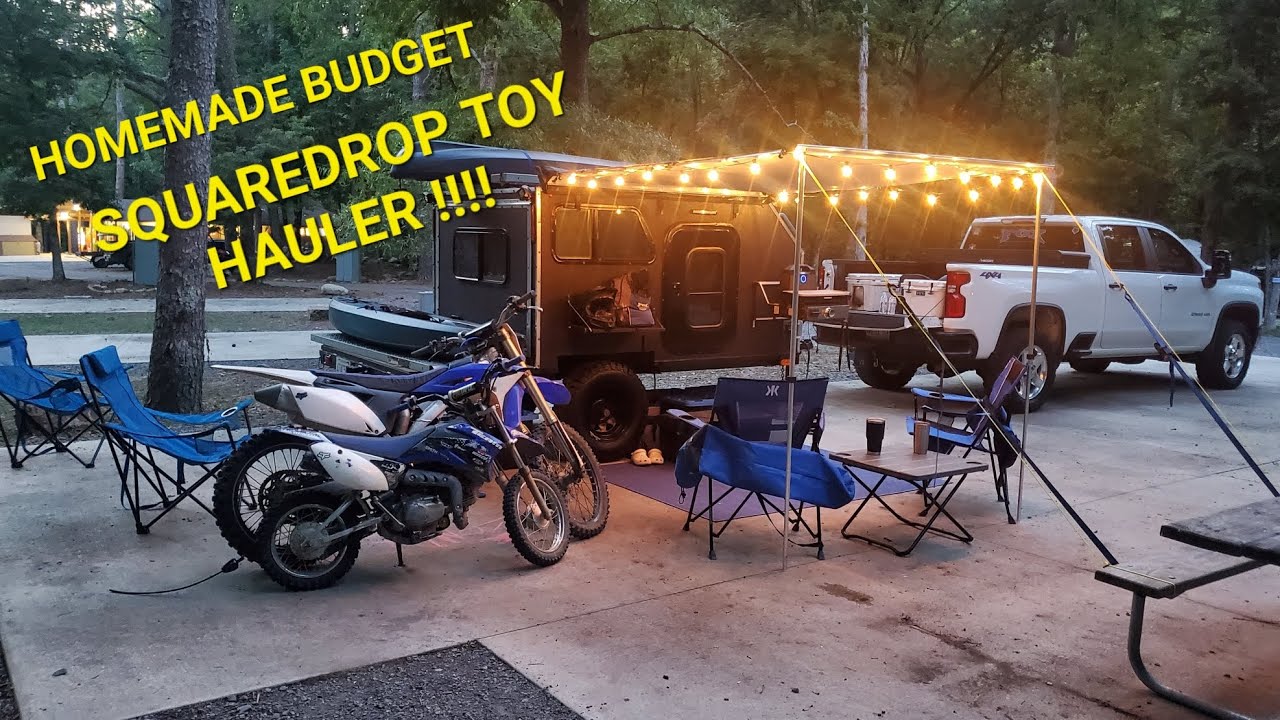 DIY overland squaredrop camper budget build micro off road TOY HAULER!