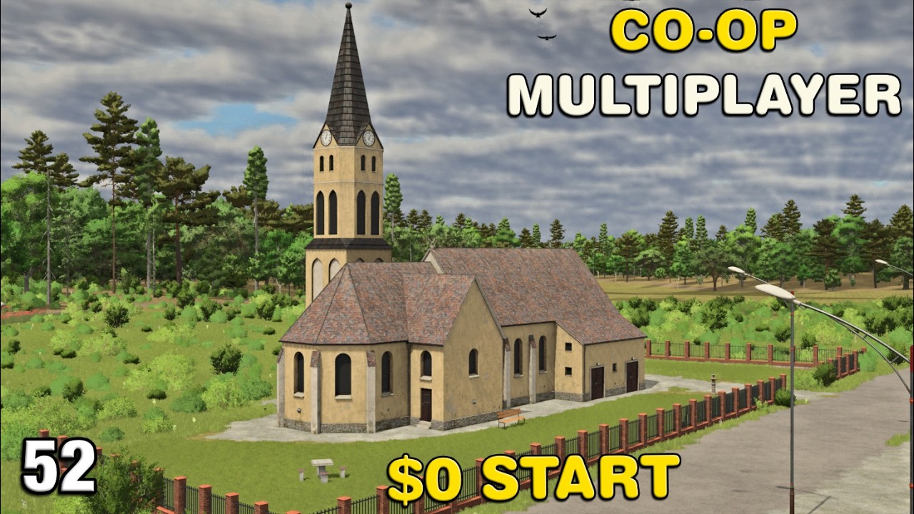 CHURCH CONSTRUCTION PROJECT AND TOWN EXPANSION CO-OP Multiplayer Survival4X FS25 Ep52