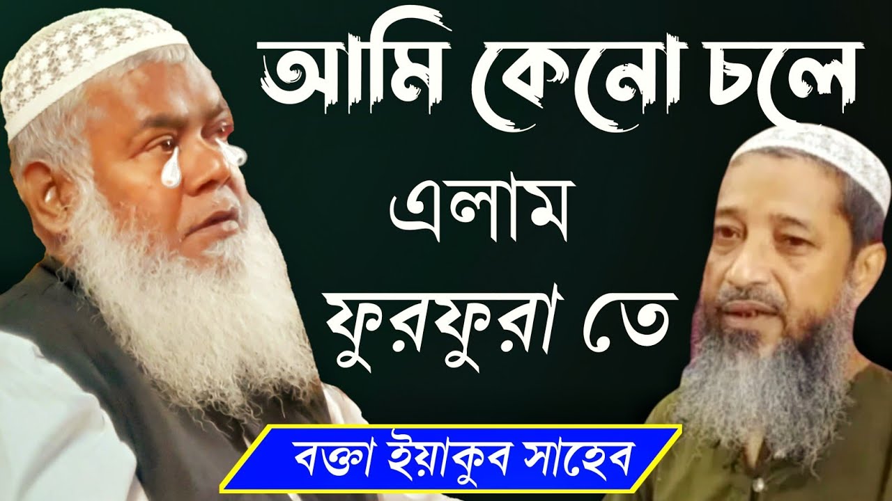 আমি কেনো চলে এলাম ফুরফুরা তে বক্তা ইয়াকুব আলী সাহেব Bokta Yakub Ali Saheb Islamic new Jalsa