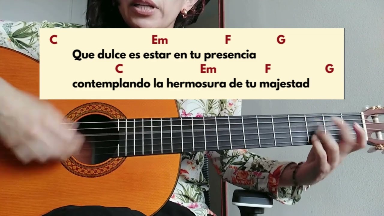 Que dulce es estar en tu presencia -  Tutorial de guitarra SÚPER FÁCIL
