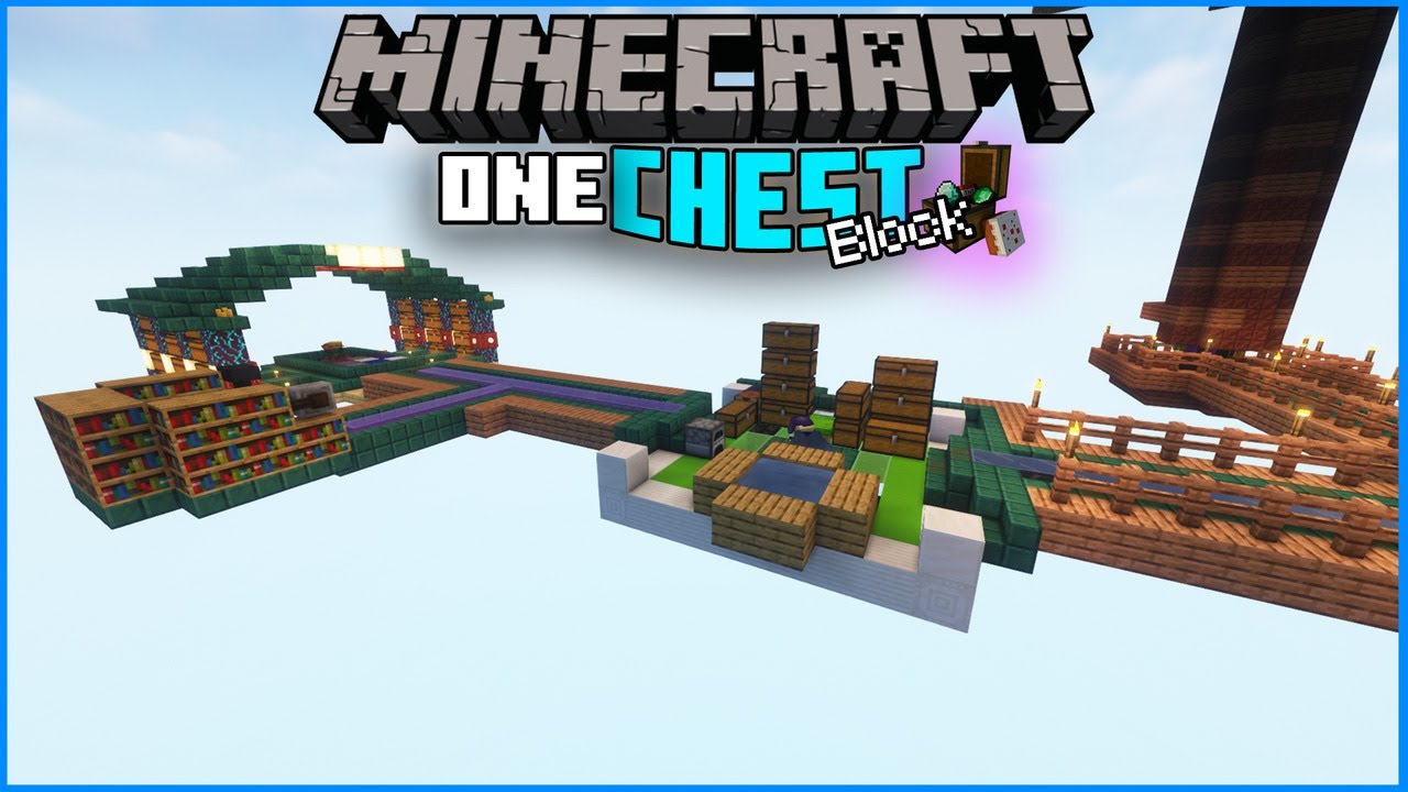 Minecraft HARDCORE na...ONE CHEST BLOCK!🎁 #3