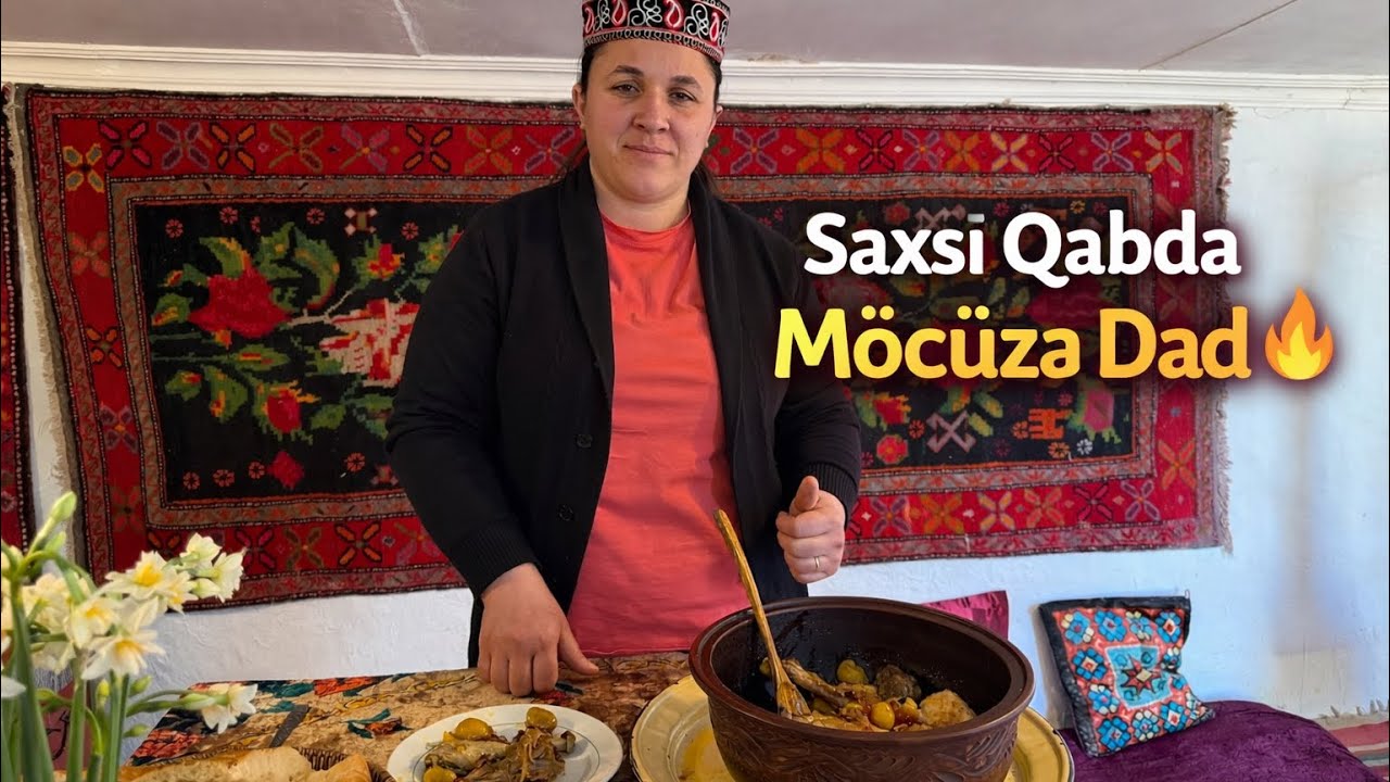 Saxsı Qabda Kənd Çolpası | Odun Sobasında Əsl Kənd Yeməyi