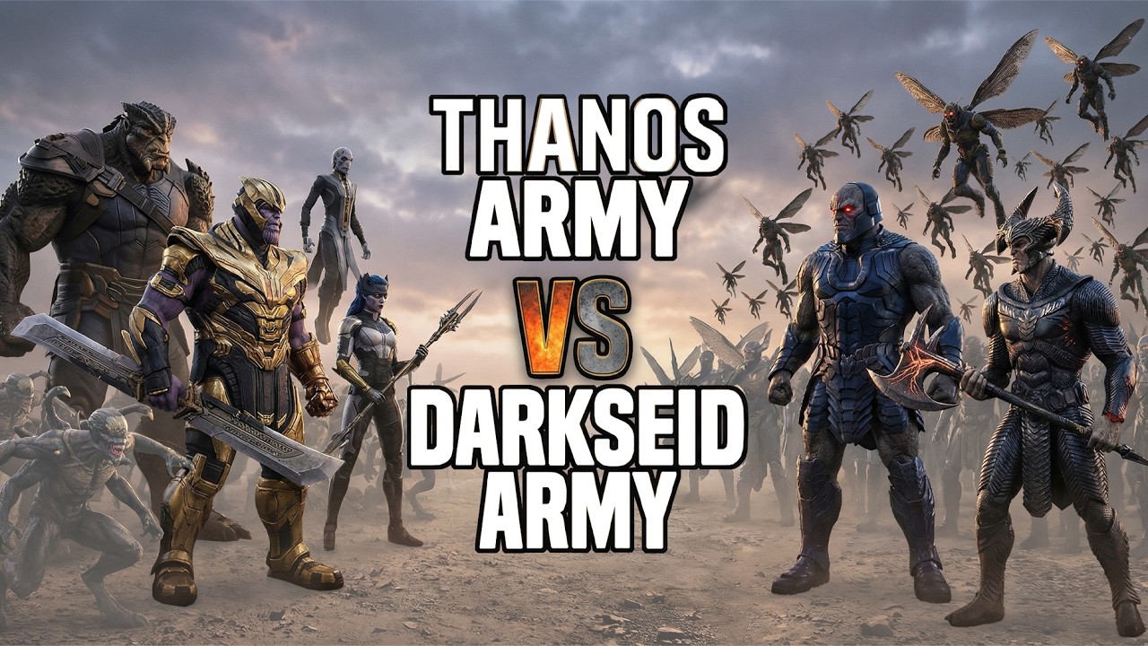 Thanos Army vs Darkseid Army