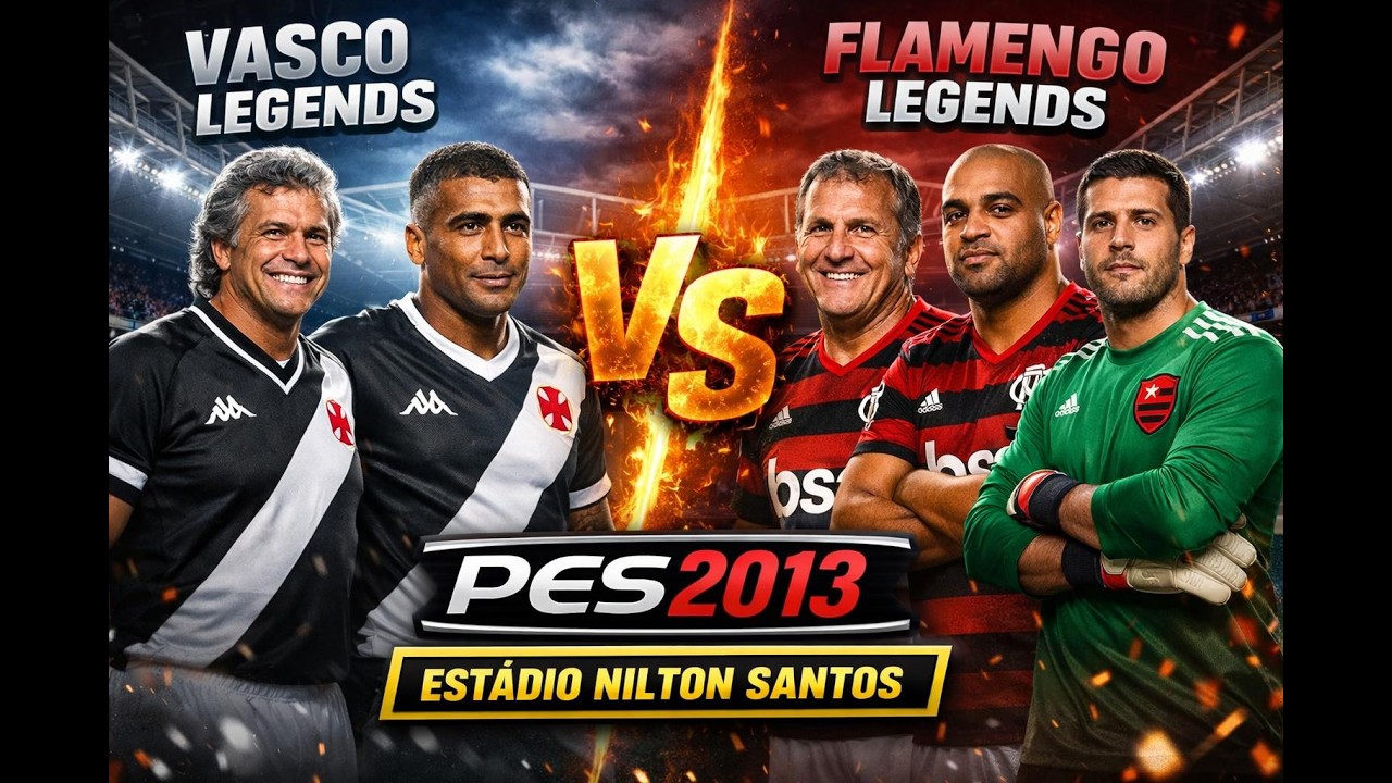 VASCO LEGENDS X FLAMENGO LEGENDS | ESTÁDIO NILTON SANTOS | AO VIVO